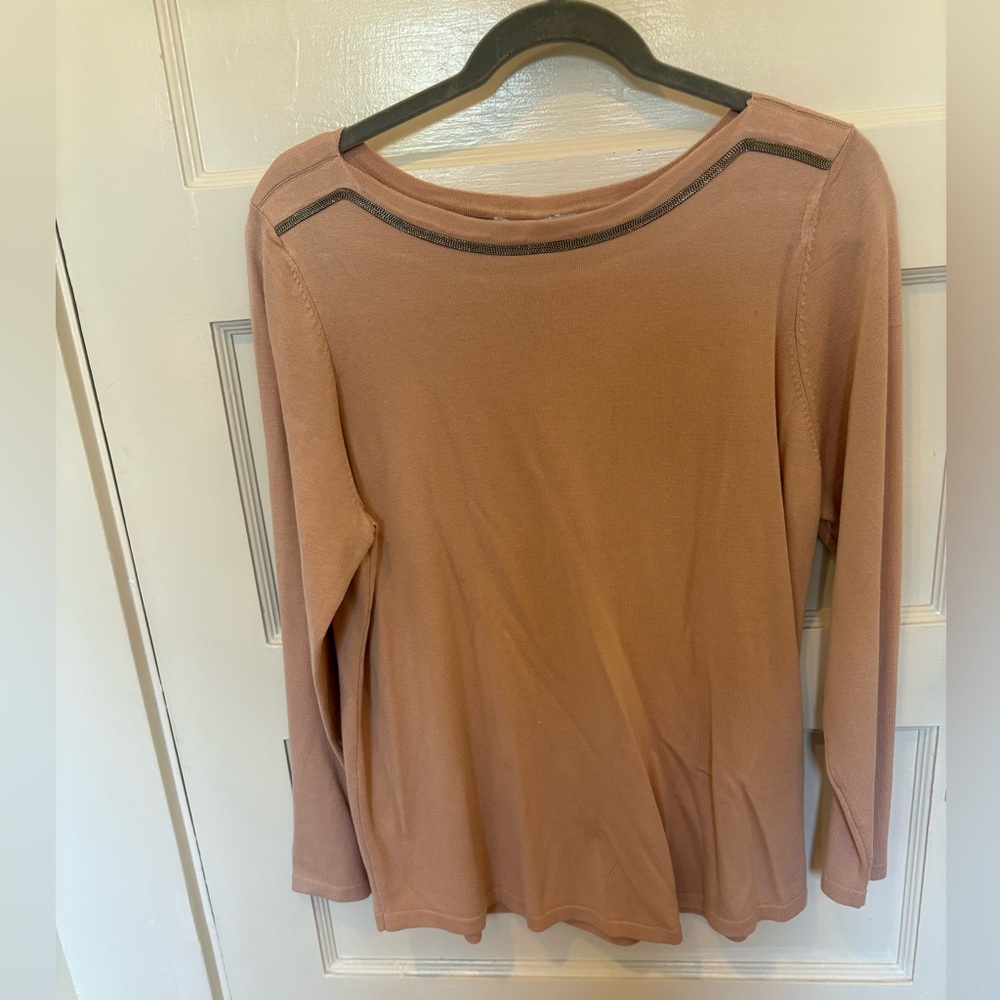 Chico's Light Brown Long Sleeve Blouse